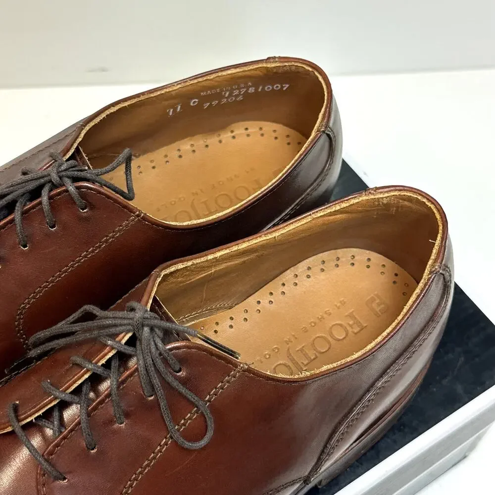 NIB Rancourt & Co. x FootJoy Split Toe Derby Dress Shoe Brown Calf 79206 11 C